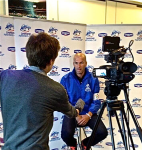Interviewing French legend Zinedine Zidane